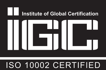 IGC ISO 10002 CERTIFIED